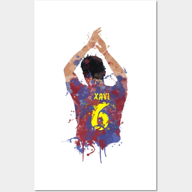 Xavi - Barcelona Legend Wall Art by FootballArcade